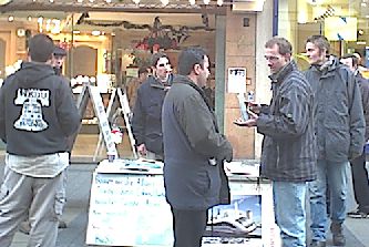 Infostand der Jugendbewegung in Offenbach