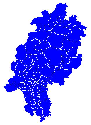 Die hessischen Landtagswahlkreise