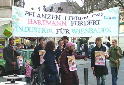 Demonstrationszug der BüSo-Jugend