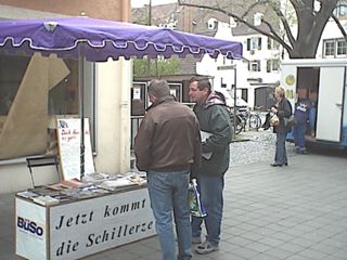 Infostand in Rüsselsheim