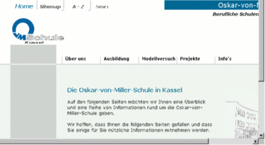 Website der Oskar-von-Miller-Schule