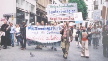 Demonstration gegen den sogenannten Regimewechsel in Berlin